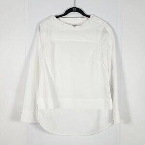 J.Crew White Blouse #113  Size 4